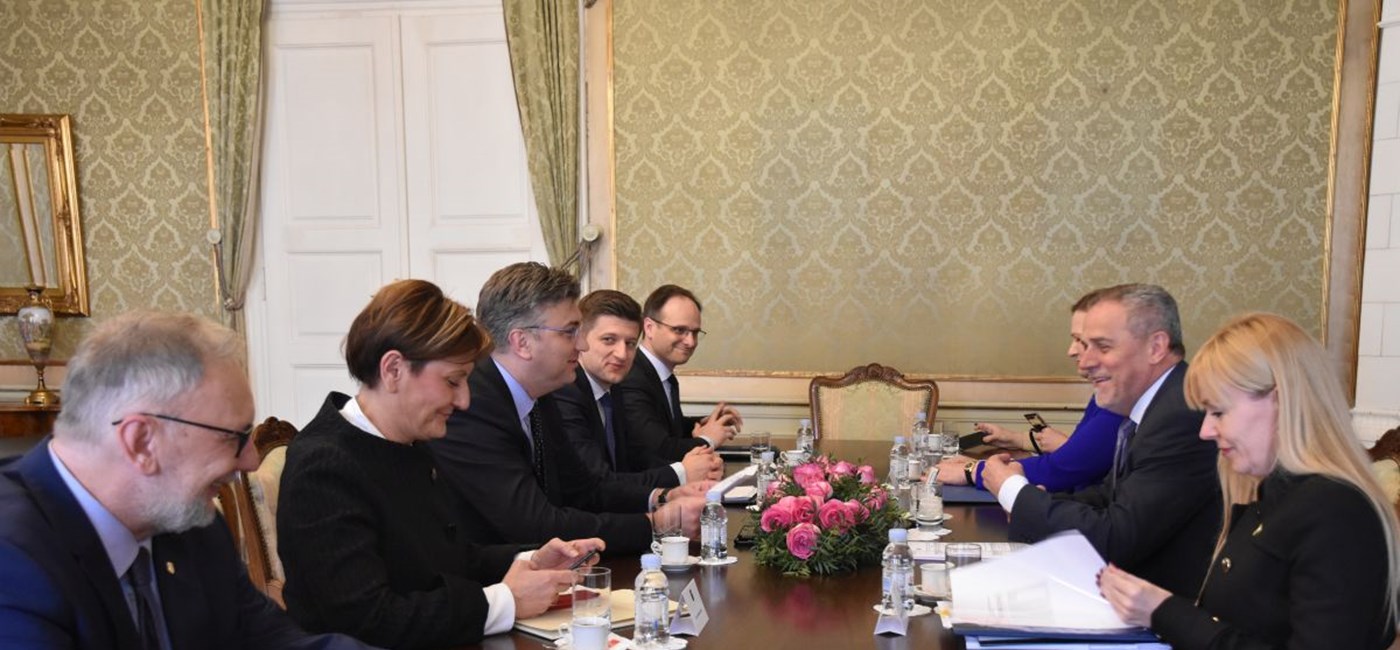 Predsjednik Vlade Plenković s gradonačelnikom Grada Zagreba Bandićem 